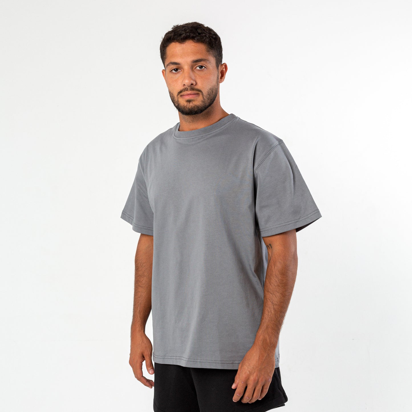 GREY BOXY T