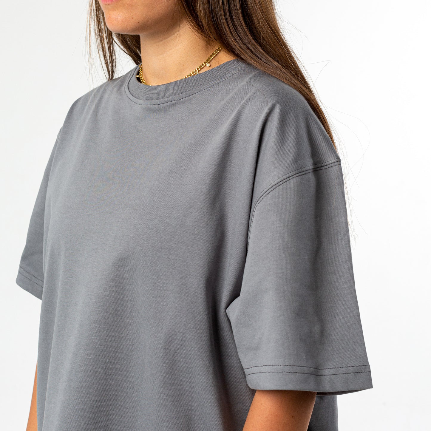 GREY OVERSIZED T