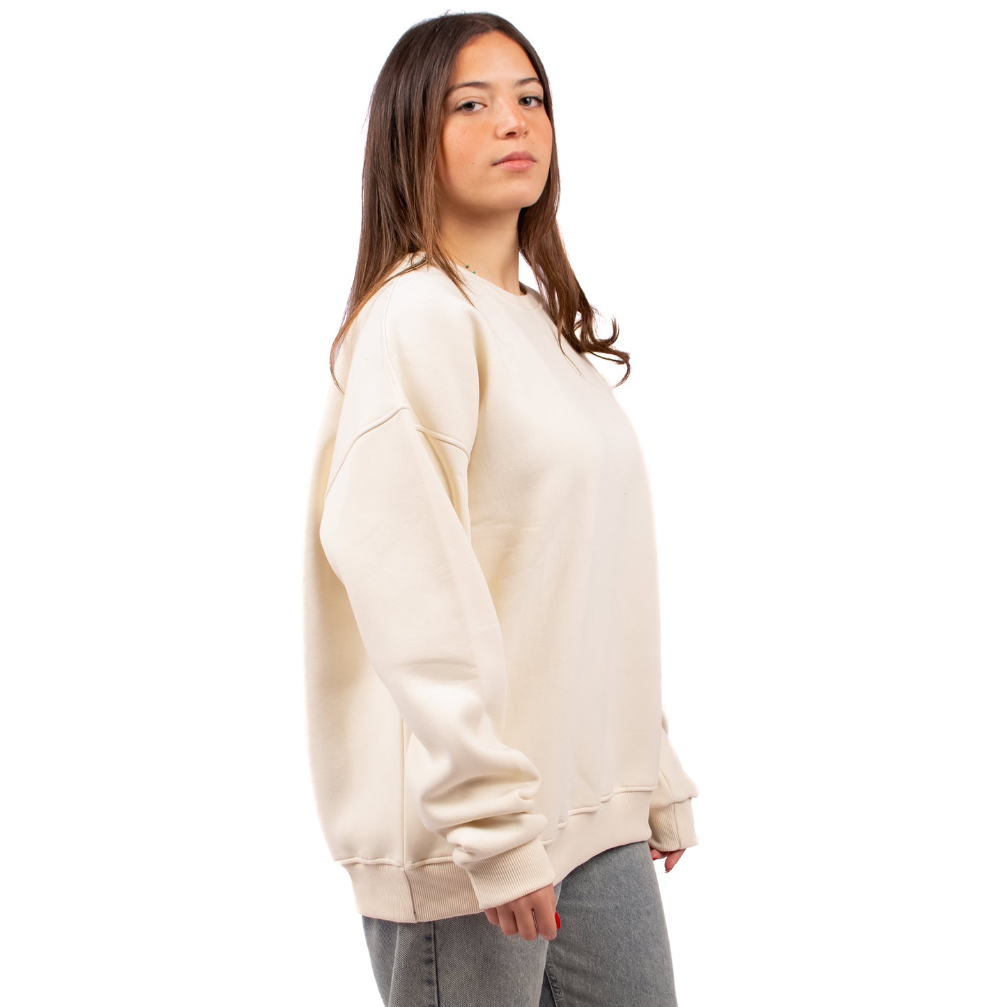 CREAM CREWNECK